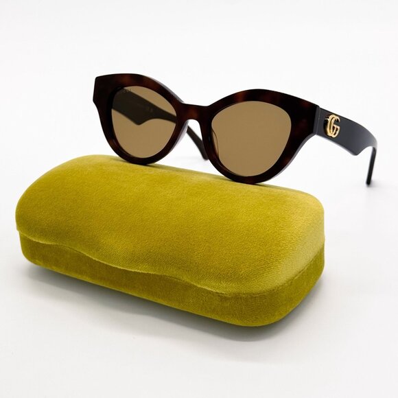 NEW GUCCI GG0957S 006 SUNGLASSES WOMEN HAVANA BROWN EYEWEAR - Picture 2 of 10